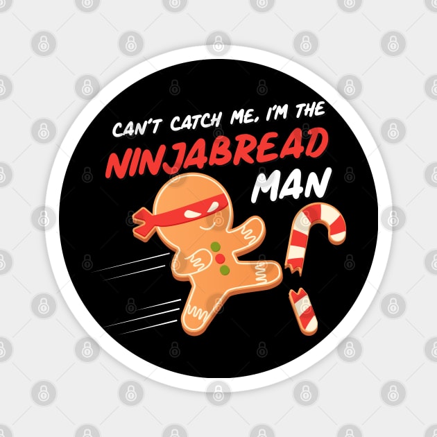 Ninjabread Man Gingerbread Man Magnet by stuffbyjlim